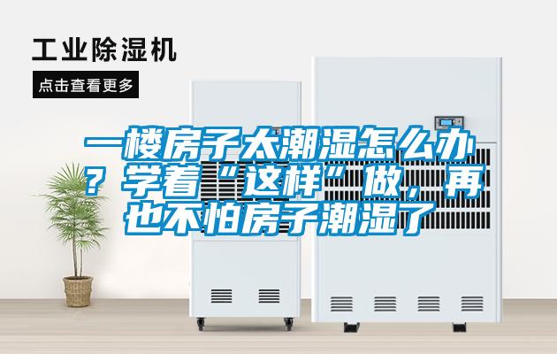 一樓房子太潮濕怎么辦？學著“這樣”做，再也不怕房子潮濕了