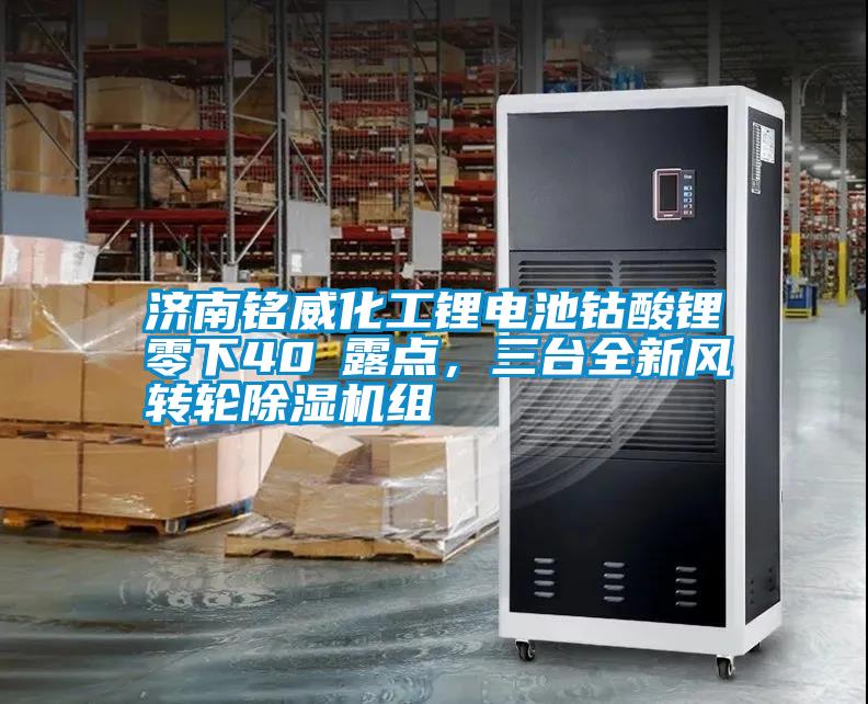 濟南銘威化工鋰電池鈷酸鋰零下40℃露點，三臺全新風轉輪除濕機組