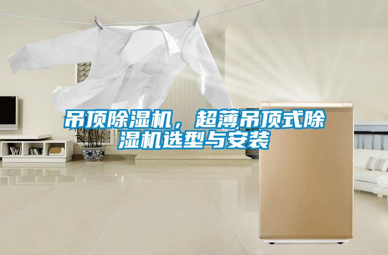 吊頂除濕機，超薄吊頂式除濕機選型與安裝