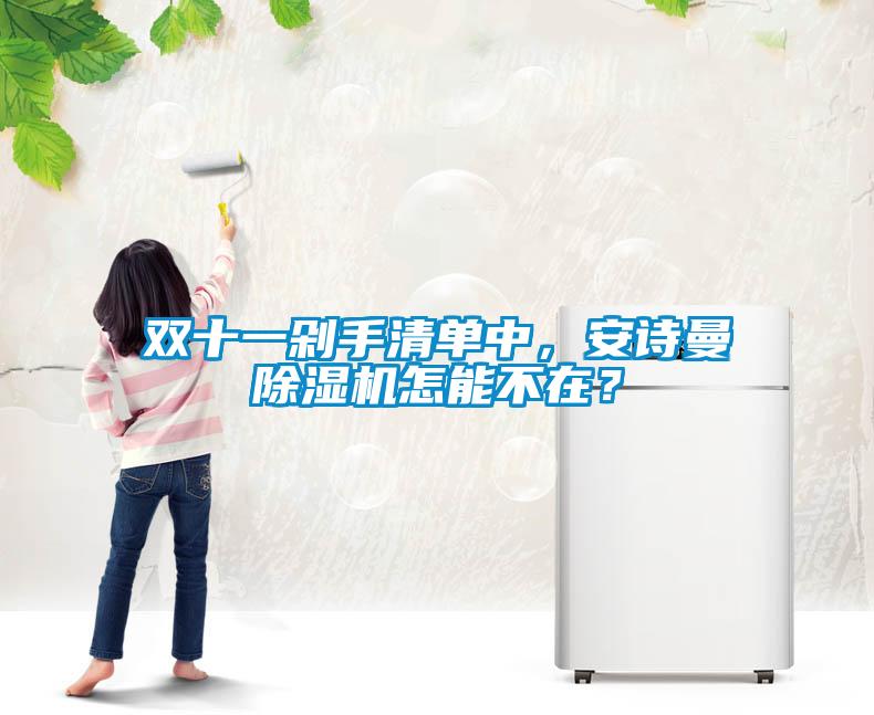 雙十一剁手清單中，安詩曼除濕機怎能不在？
