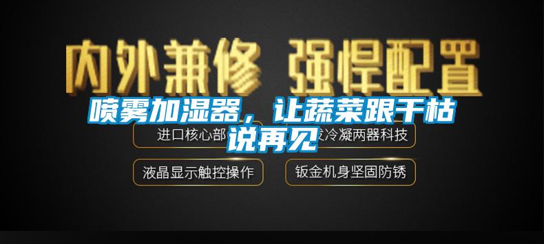 噴霧加濕器，讓蔬菜跟干枯說再見