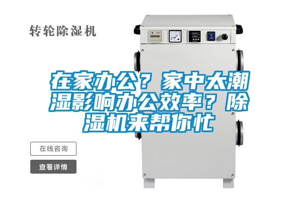 在家辦公？家中太潮濕影響辦公效率？除濕機來幫你忙
