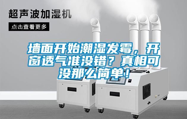 墻面開始潮濕發霉，開窗透氣準沒錯？真相可沒那么簡單！