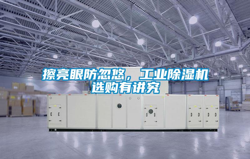 擦亮眼防忽悠，工業除濕機選購有講究