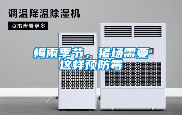 梅雨季節，豬場需要這樣預防霉