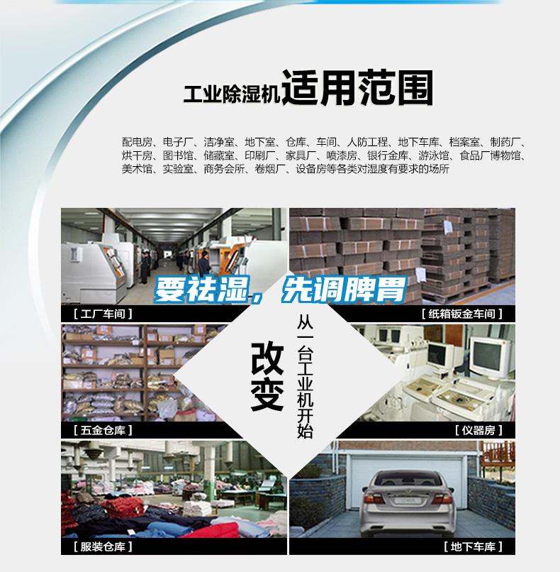要祛濕，先調脾胃