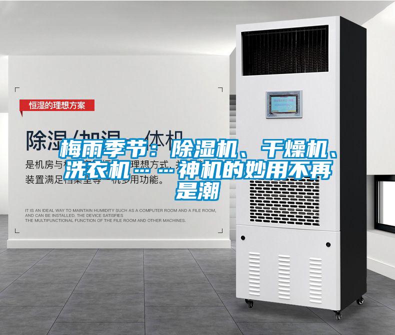 梅雨季節：除濕機、干燥機、洗衣機……神機的妙用不再是潮