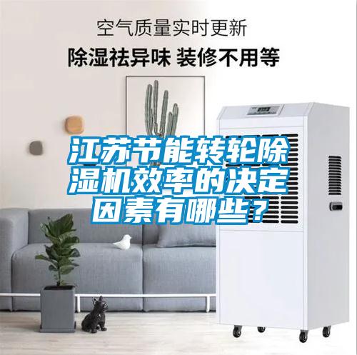 江蘇節能轉輪除濕機效率的決定因素有哪些？