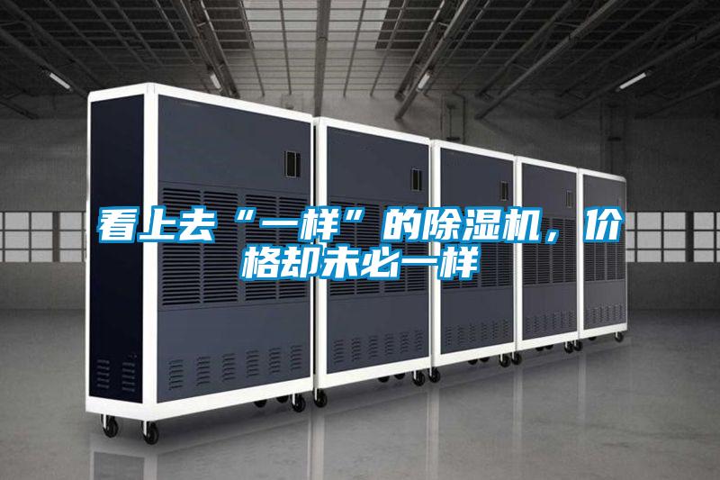 看上去“一樣”的除濕機，價格卻未必一樣