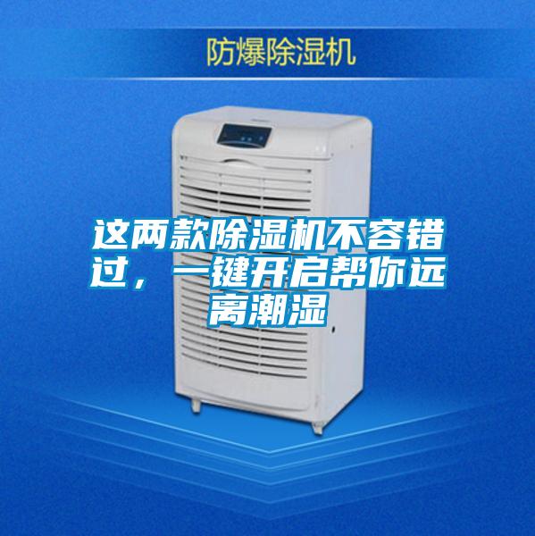 這兩款除濕機不容錯過，一鍵開啟幫你遠離潮濕