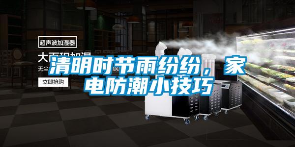 清明時節雨紛紛，家電防潮小技巧