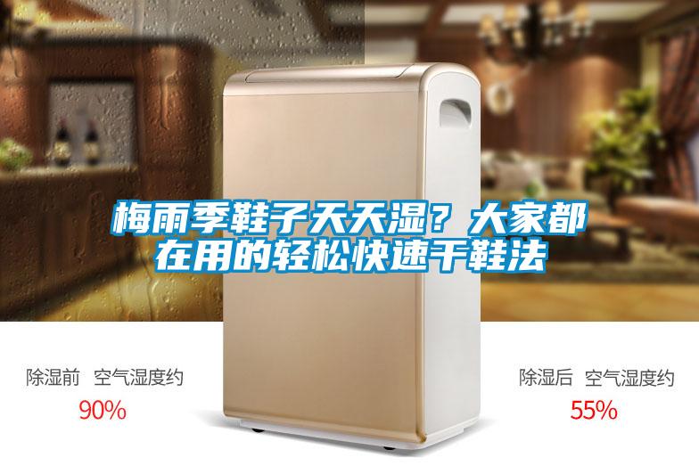 梅雨季鞋子天天濕？大家都在用的輕松快速干鞋法