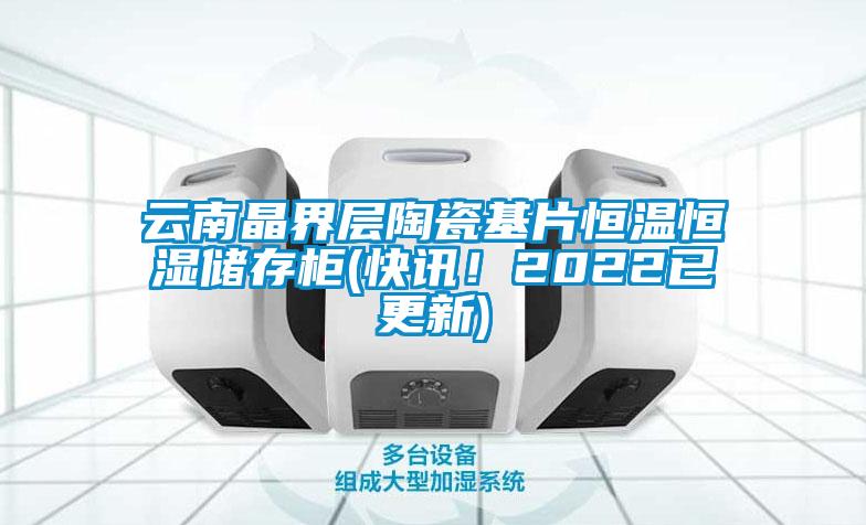 云南晶界層陶瓷基片恒溫恒濕儲存柜(快訊！2022已更新)