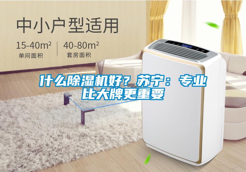 什么除濕機好？蘇寧：專業比大牌更重要