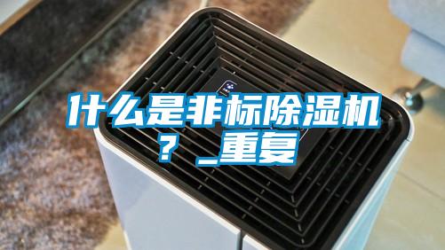 什么是非標除濕機？_重復