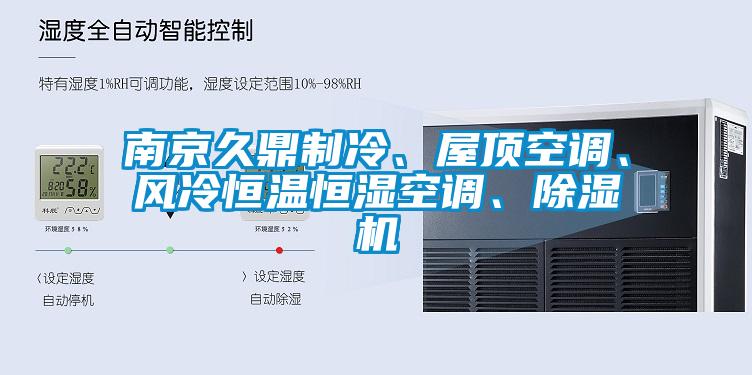 南京久鼎制冷、屋頂空調、風冷恒溫恒濕空調、除濕機