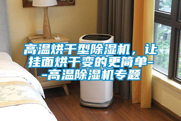 高溫烘干型除濕機，讓掛面烘干變的更簡單--高溫除濕機專題