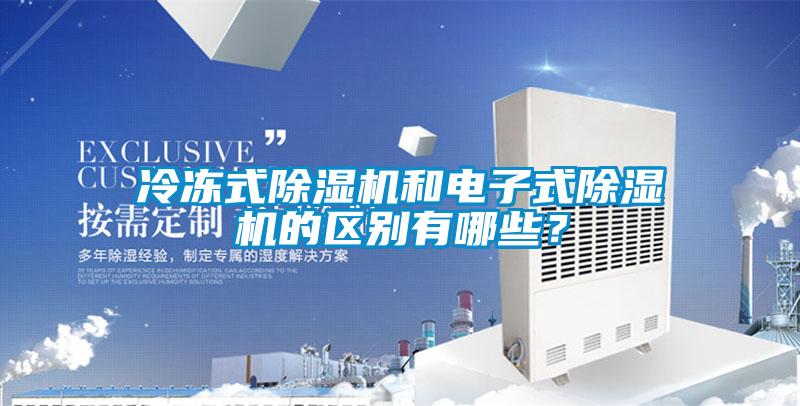 冷凍式除濕機和電子式除濕機的區別有哪些？