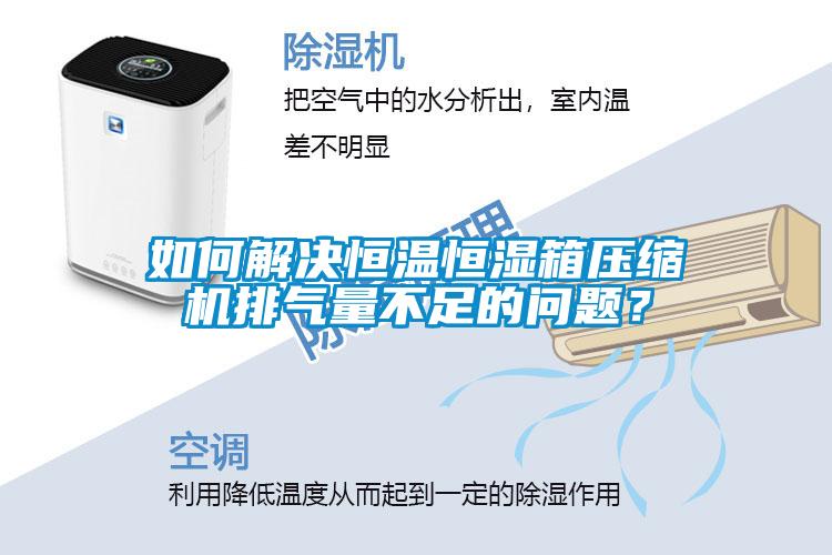 如何解決恒溫恒濕箱壓縮機排氣量不足的問題？