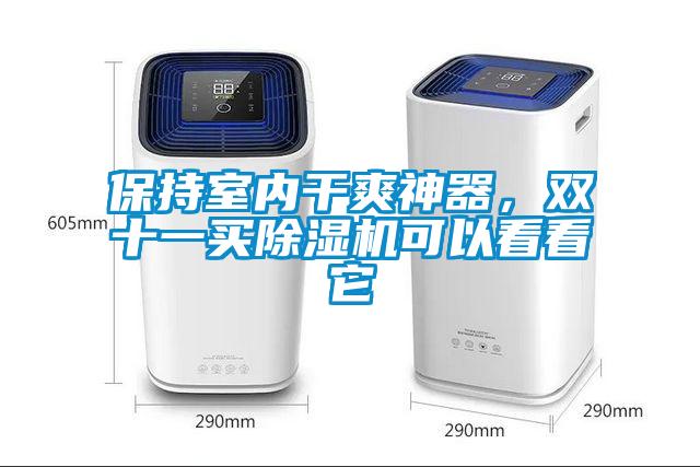 保持室內干爽神器，雙十一買除濕機可以看看它