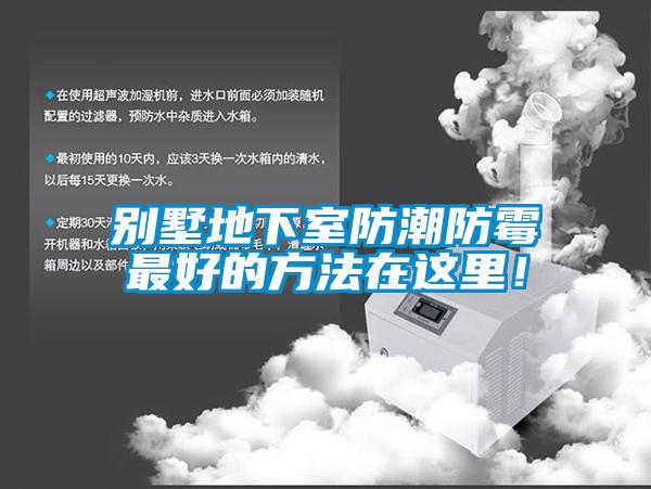 別墅地下室防潮防霉最好的方法在這里！