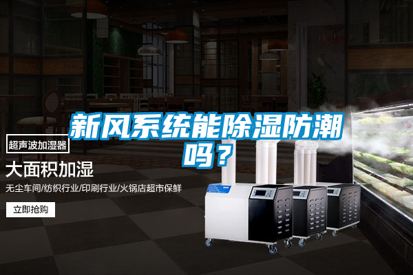 新風系統能除濕防潮嗎？