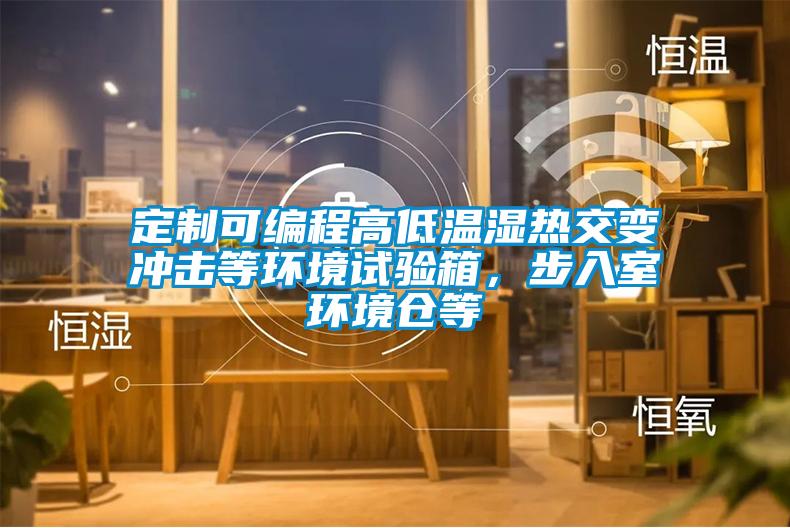 定制可編程高低溫濕熱交變沖擊等環境試驗箱，步入室環境倉等