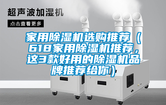 家用除濕機選購推薦（618家用除濕機推薦，這3款好用的除濕機品牌推薦給你）