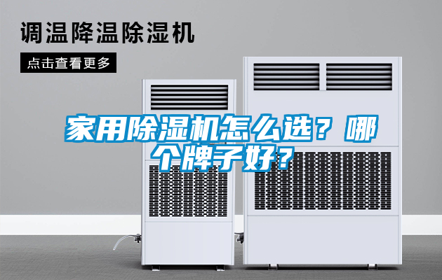 家用除濕機怎么選？哪個牌子好？