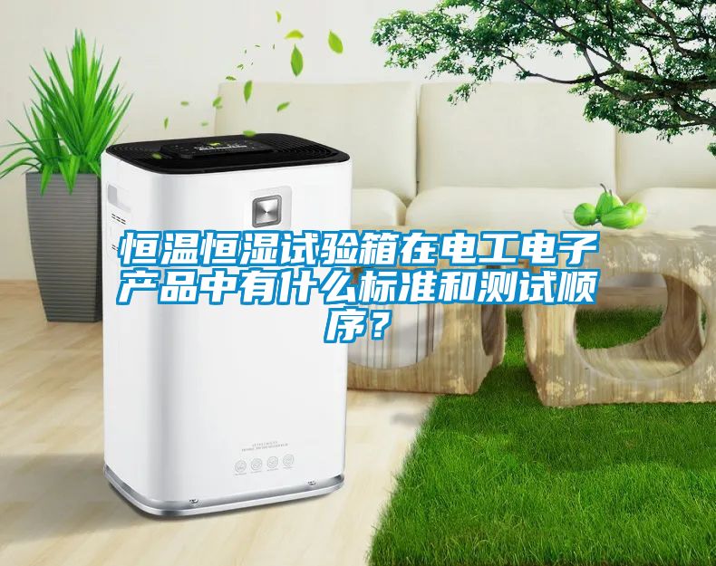 恒溫恒濕試驗箱在電工電子產品中有什么標準和測試順序？