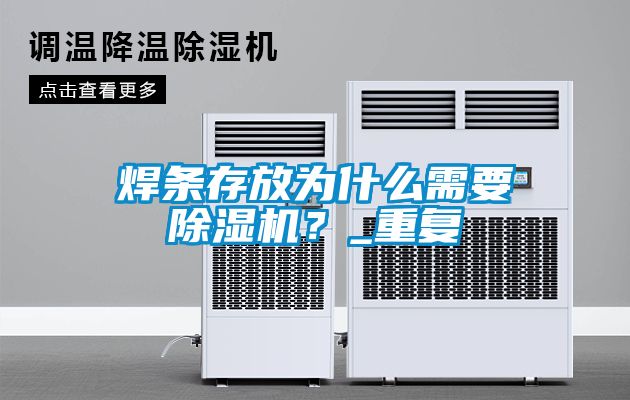 焊條存放為什么需要除濕機？_重復