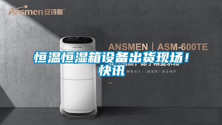 恒溫恒濕箱設備出貨現場！快訊