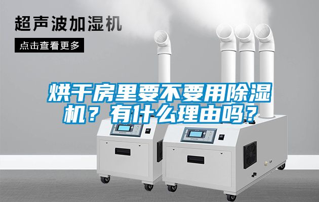 烘干房里要不要用除濕機？有什么理由嗎？