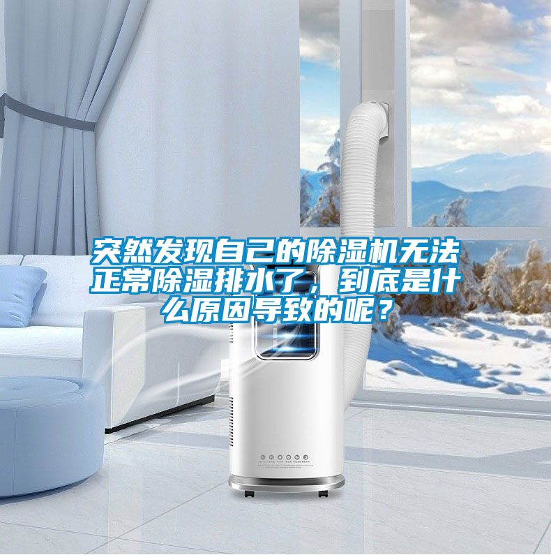 突然發現自己的除濕機無法正常除濕排水了，到底是什么原因導致的呢？