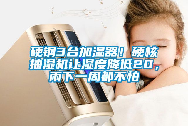 硬鋼3臺加濕器！硬核抽濕機讓濕度降低20，雨下一周都不怕
