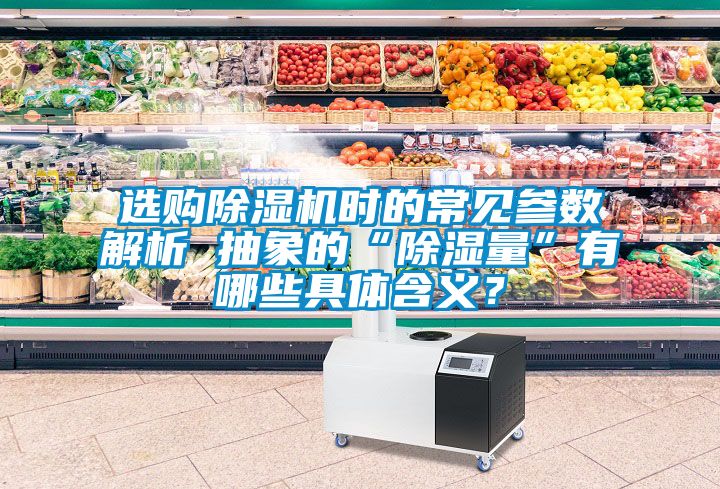 選購除濕機時的常見參數解析 抽象的“除濕量”有哪些具體含義？