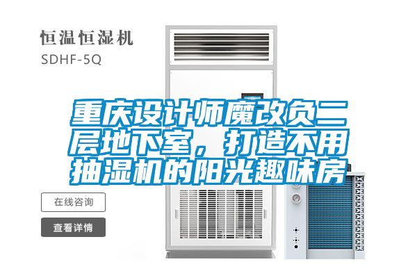 重慶設計師魔改負二層地下室，打造不用抽濕機的陽光趣味房