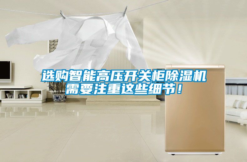 選購智能高壓開關柜除濕機需要注重這些細節！