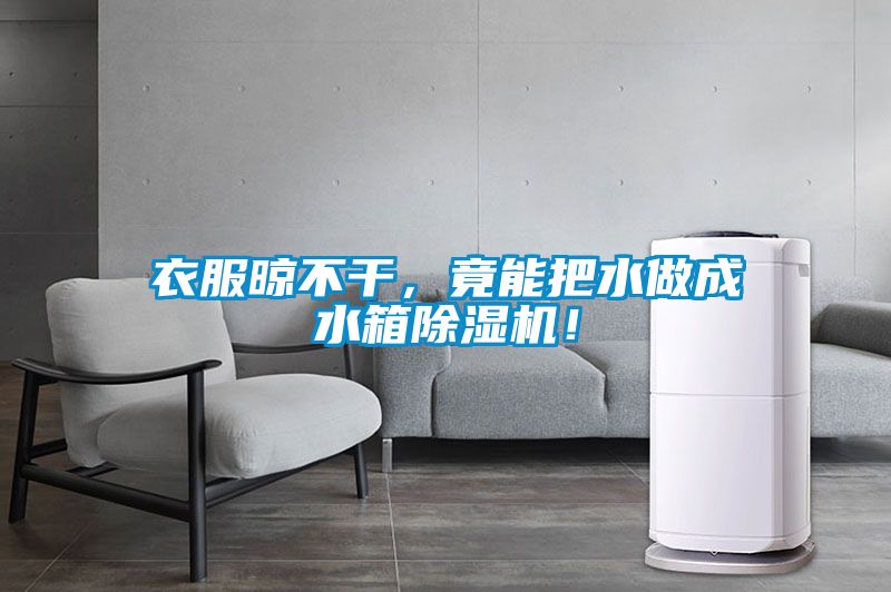 衣服晾不干，竟能把水做成水箱除濕機！
