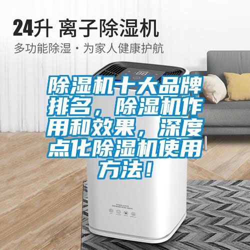 除濕機十大品牌排名，除濕機作用和效果，深度點化除濕機使用方法！