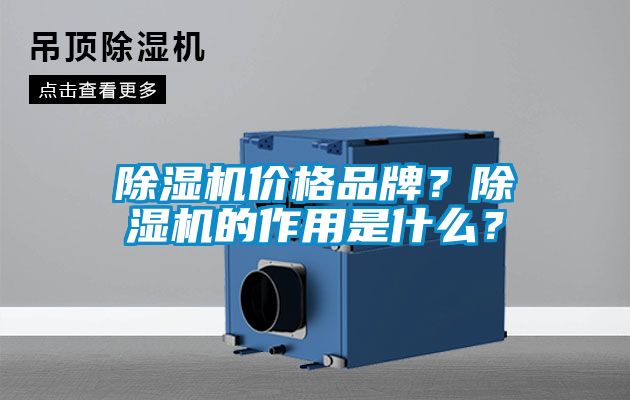 除濕機價格品牌？除濕機的作用是什么？