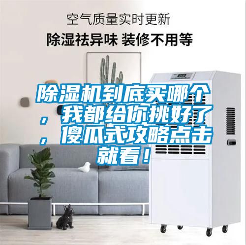 除濕機到底買哪個，我都給你挑好了，傻瓜式攻略點擊就看！