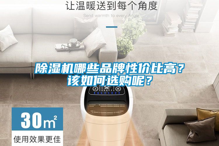除濕機哪些品牌性價比高？該如何選購呢？