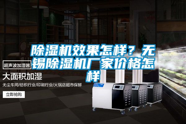 除濕機效果怎樣？無錫除濕機廠家價格怎樣