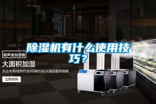 除濕機有什么使用技巧？