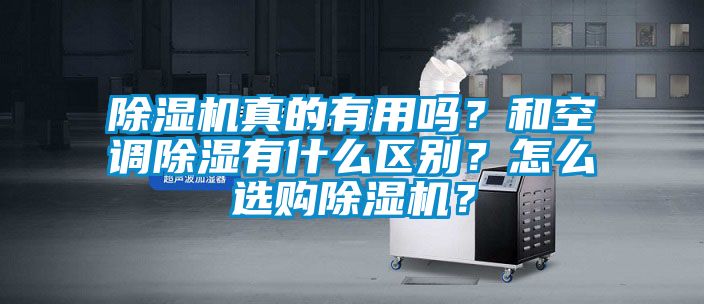 除濕機真的有用嗎？和空調除濕有什么區別？怎么選購除濕機？