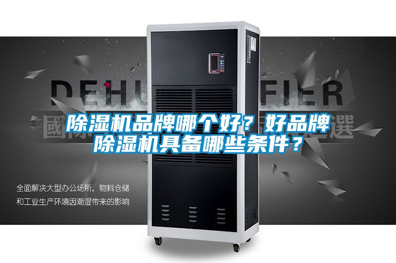 除濕機品牌哪個好？好品牌除濕機具備哪些條件？