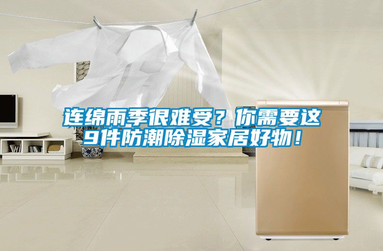 連綿雨季很難受？你需要這9件防潮除濕家居好物！