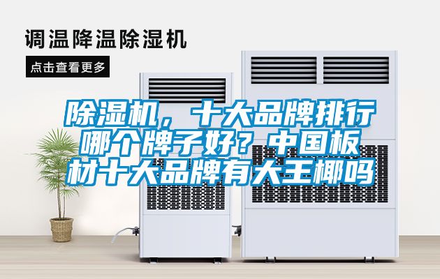 除濕機，十大品牌排行哪個牌子好？中國板材十大品牌有大王椰嗎