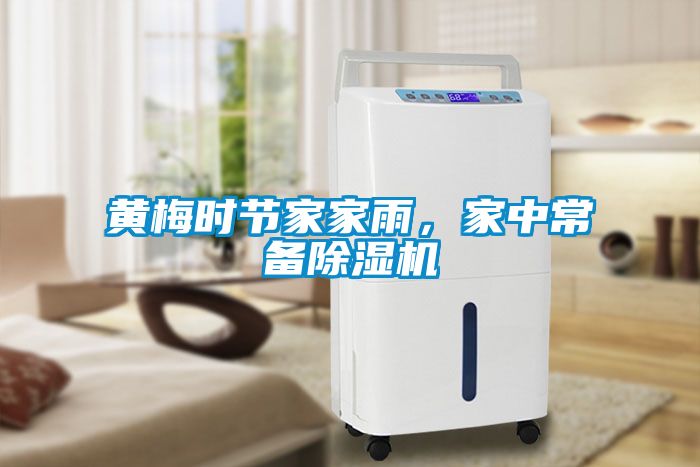 黃梅時節家家雨，家中常備除濕機